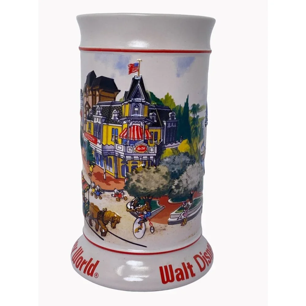 Vintage Walt Disney World Stein Mug  Tankard 3D Made In Brazil 6.5